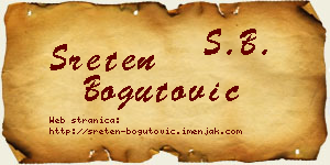 Sreten Bogutović vizit kartica